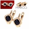 gold plated earrings with exclusive cubic zirconia
